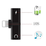 Headphone Lightnig Audio Charger Adapter 2in1 For iPhone 7, 7Plus, X, 8, 8Plus