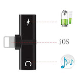 Headphone Lightnig Audio Charger Adapter 2in1 For iPhone 7, 7Plus, X, 8, 8Plus