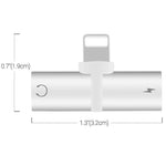 Headphone Lightnig Audio Charger Adapter 2in1 For iPhone 7, 7Plus, X, 8, 8Plus